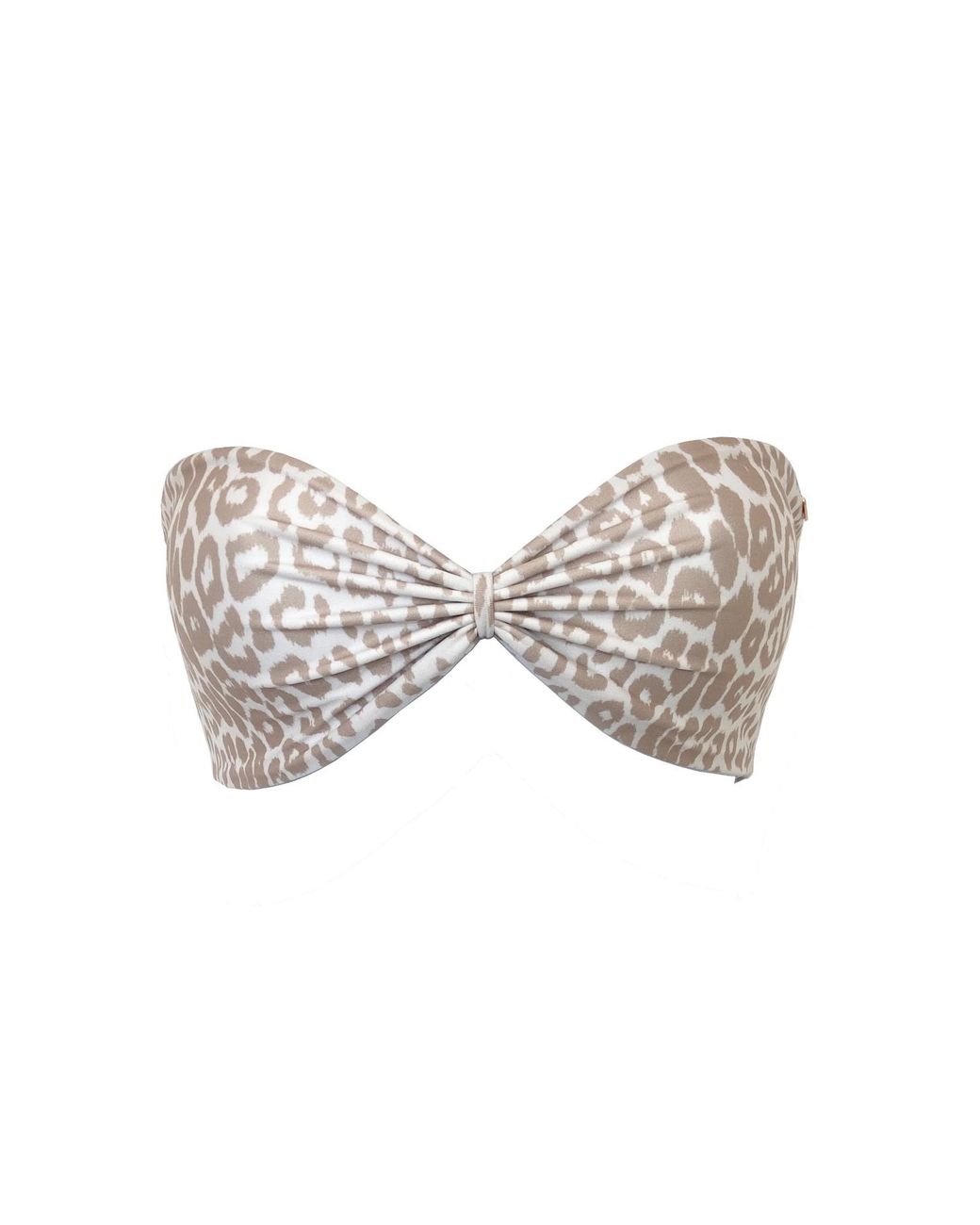 Terra Dea White Loco Classic Reversible Bandeau Bikini Top
