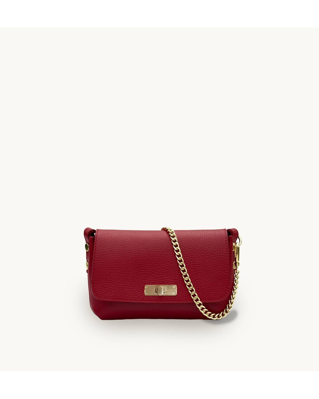 Apatchy London Red The Maisie Mini Leather Bag