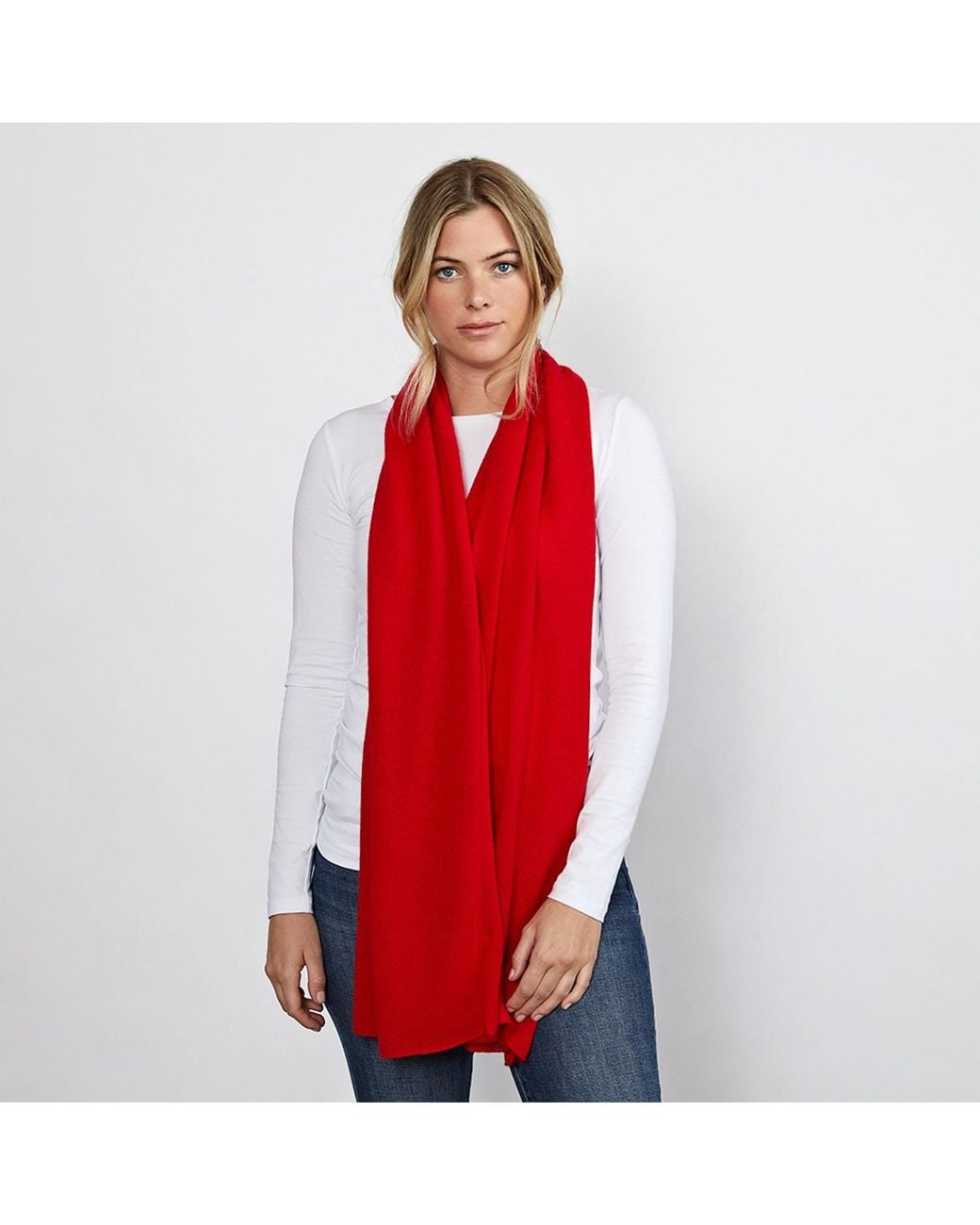 Cove Red Lucy Multi Way Cashmere Wrap