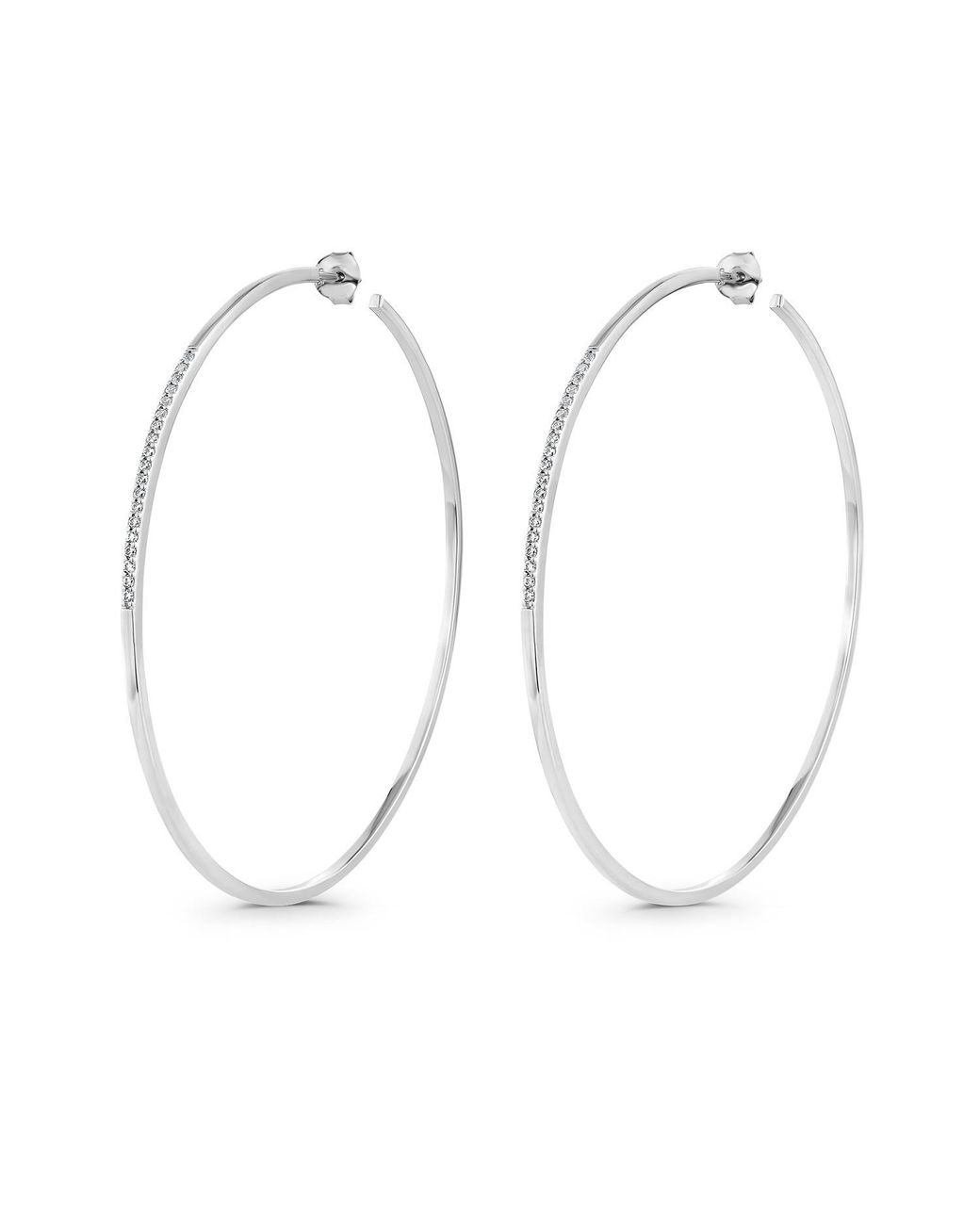 SALLY SKOUFIS Metallic Journey Earring With Made Cz Diamond Stimulant