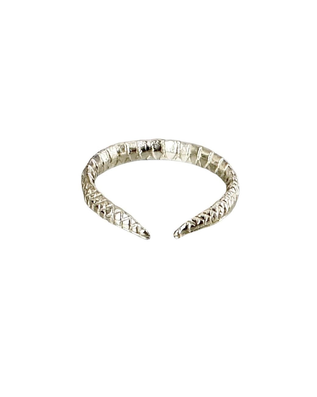 Aki Roc Jewelry Metallic Edge Ring -Sterling