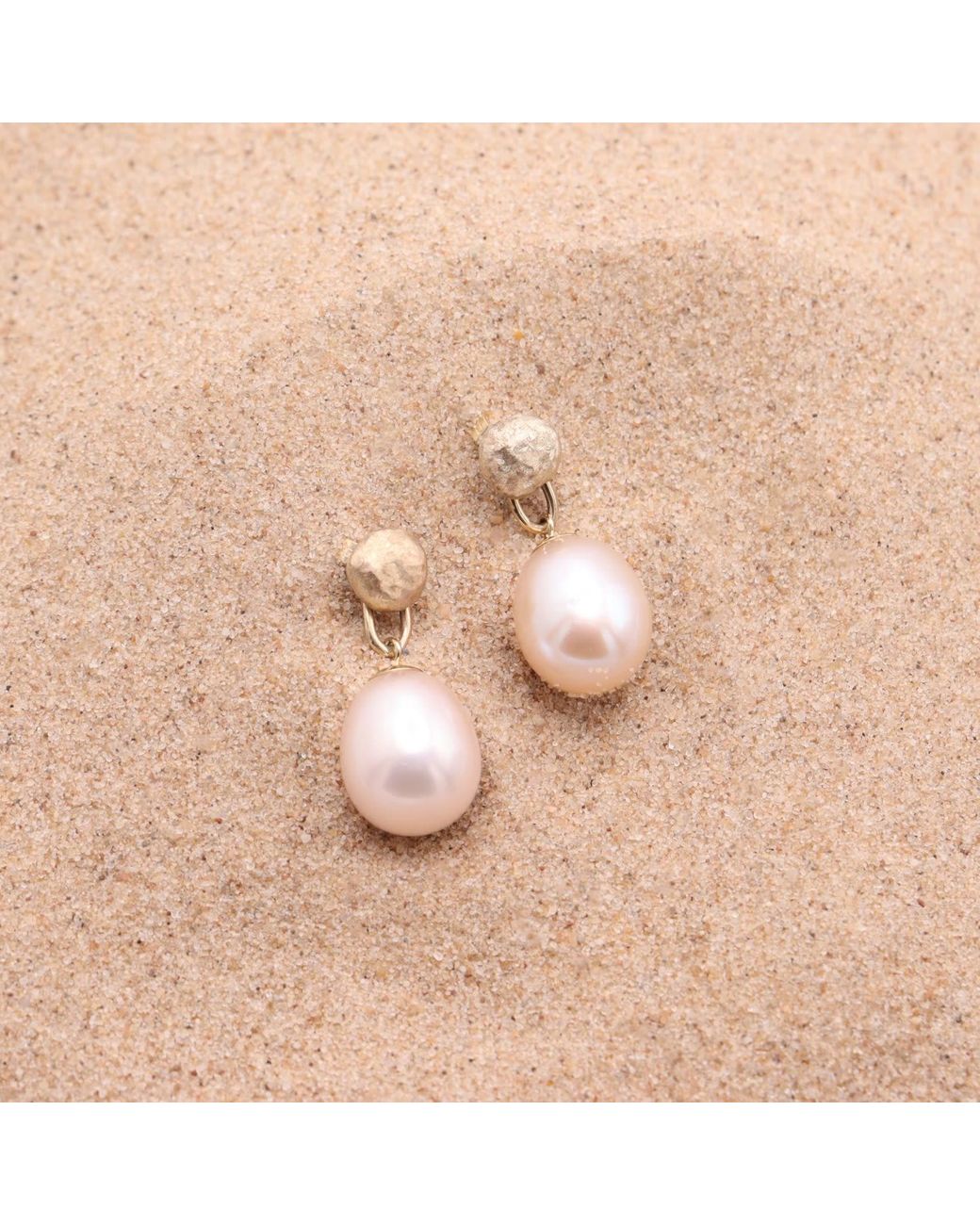 Gabriella Alicia White Pearl Drop Detachable Earrings