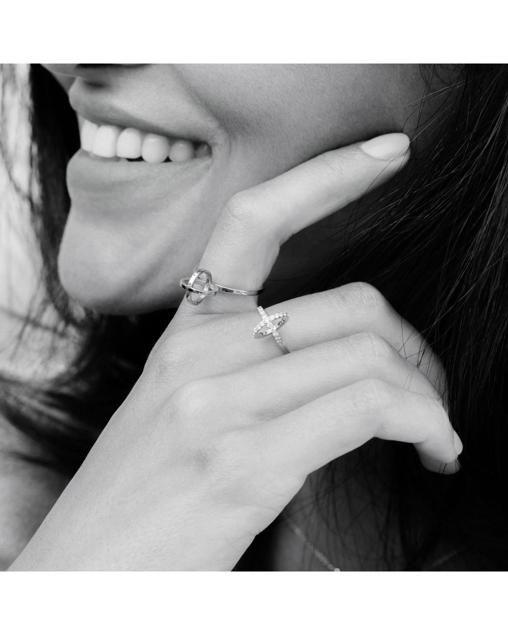 Sheida Farrokhi White Circle Ring