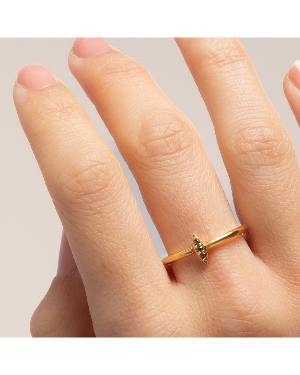 Lavani Jewels Multicolor Green Goldplated Zagora Ring