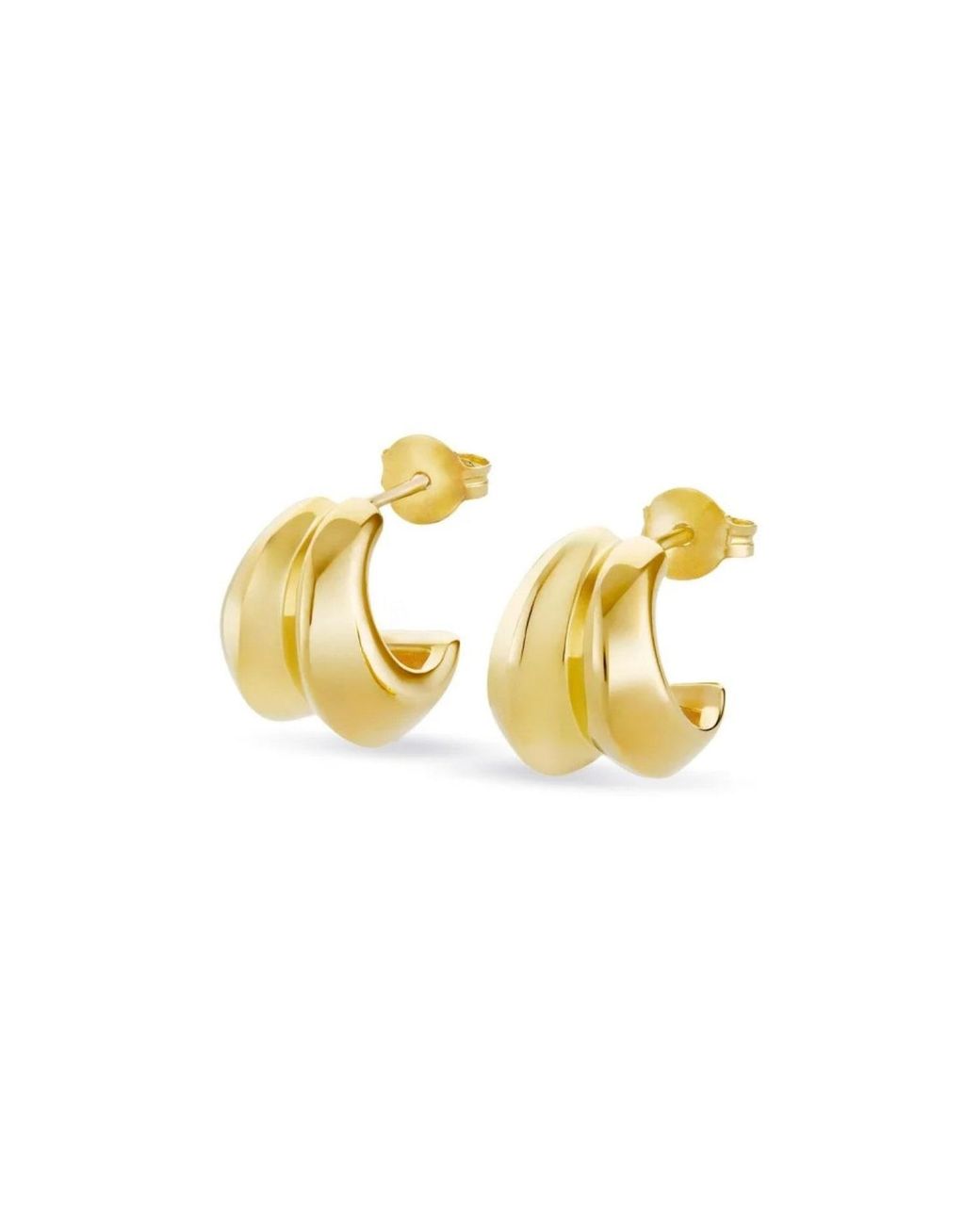 Dinny Hall Metallic Iceni Double Hoops