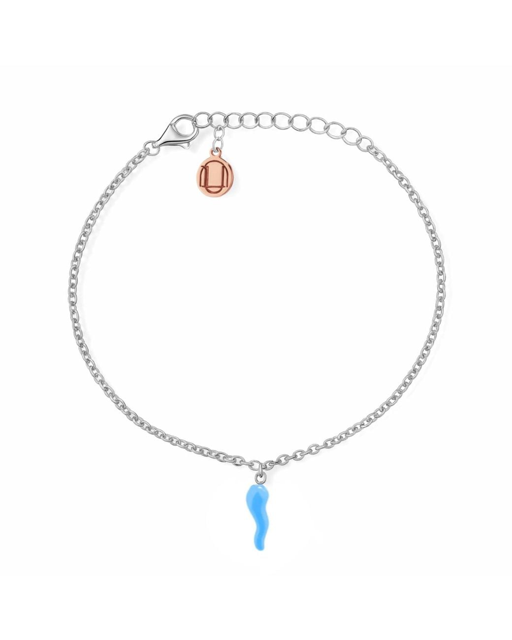 Unaloe Metallic Elegant Sterling Bracelet With Sky Horn Pendant