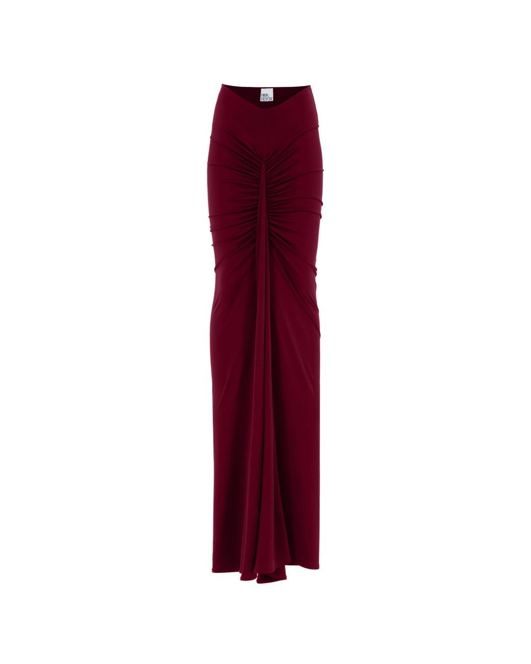 Herfetch Neutrals Tailored Skirt-Burgundy