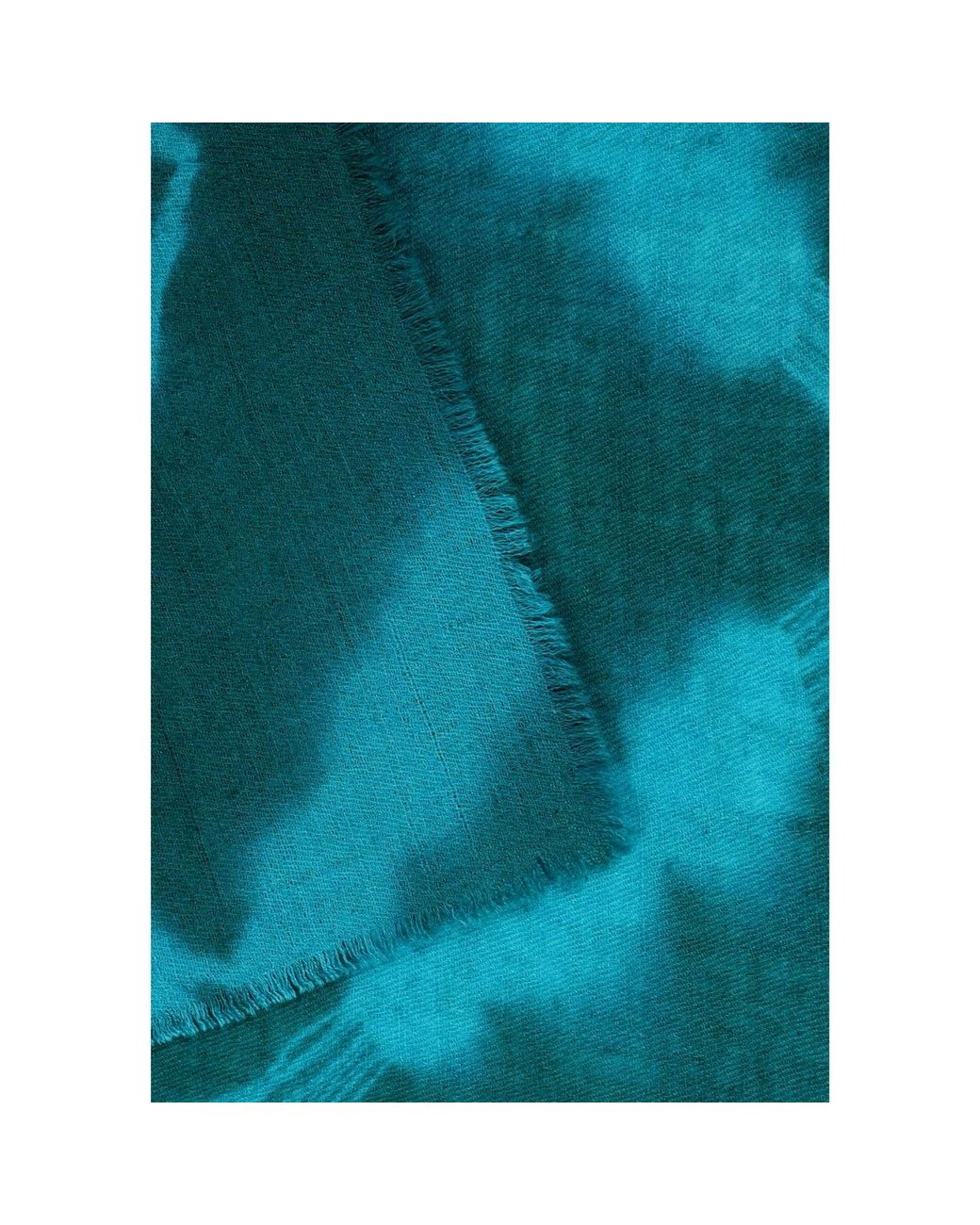 Heritagemoda Blue Gi Certified Luxury Dark Tie-Dye Cashmere Scarf – Soft Lightweight Wrap