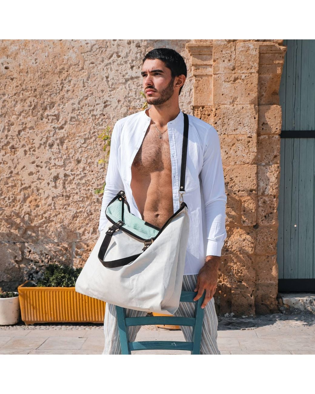 Pier Sicilia Natural Salina Tote Canvas for men