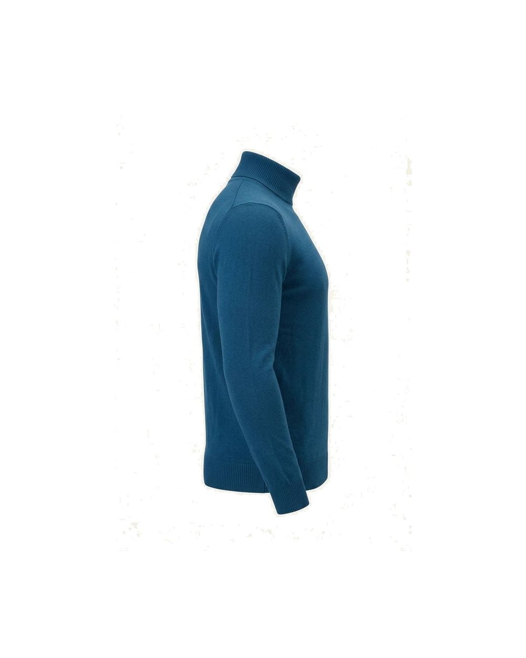 Ron Tomson Blue Classic Roll Neck Sweater for men