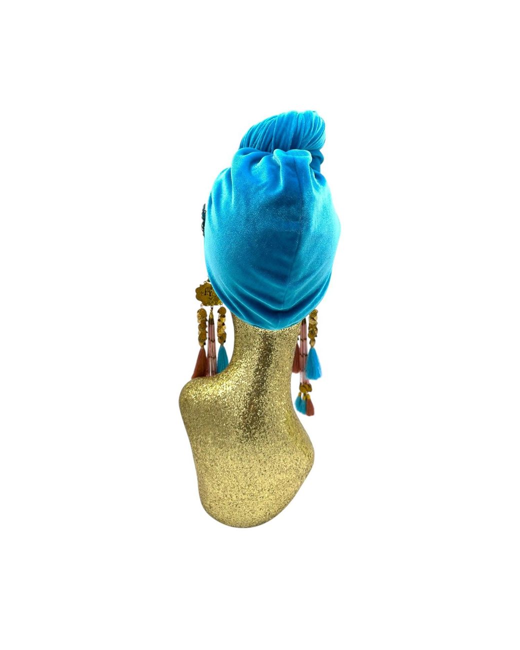 Julia Clancey Blue Azure Butterfly's Dream Turban