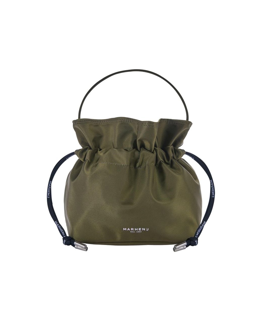 MARHEN.J Black Neutrals Recycled Nylon Bucket Bag