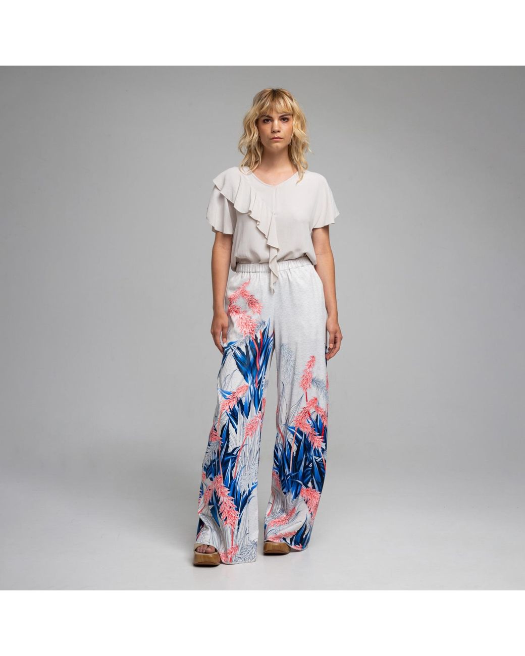 ARTISTA Blue Freya Palazzo Pants