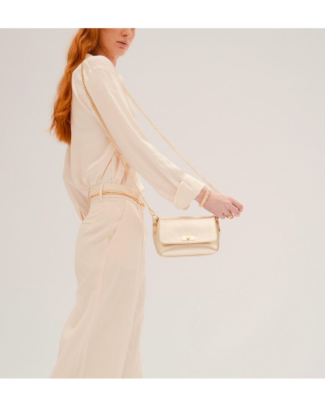Apatchy London Gray The Maisie Mini Leather Bag
