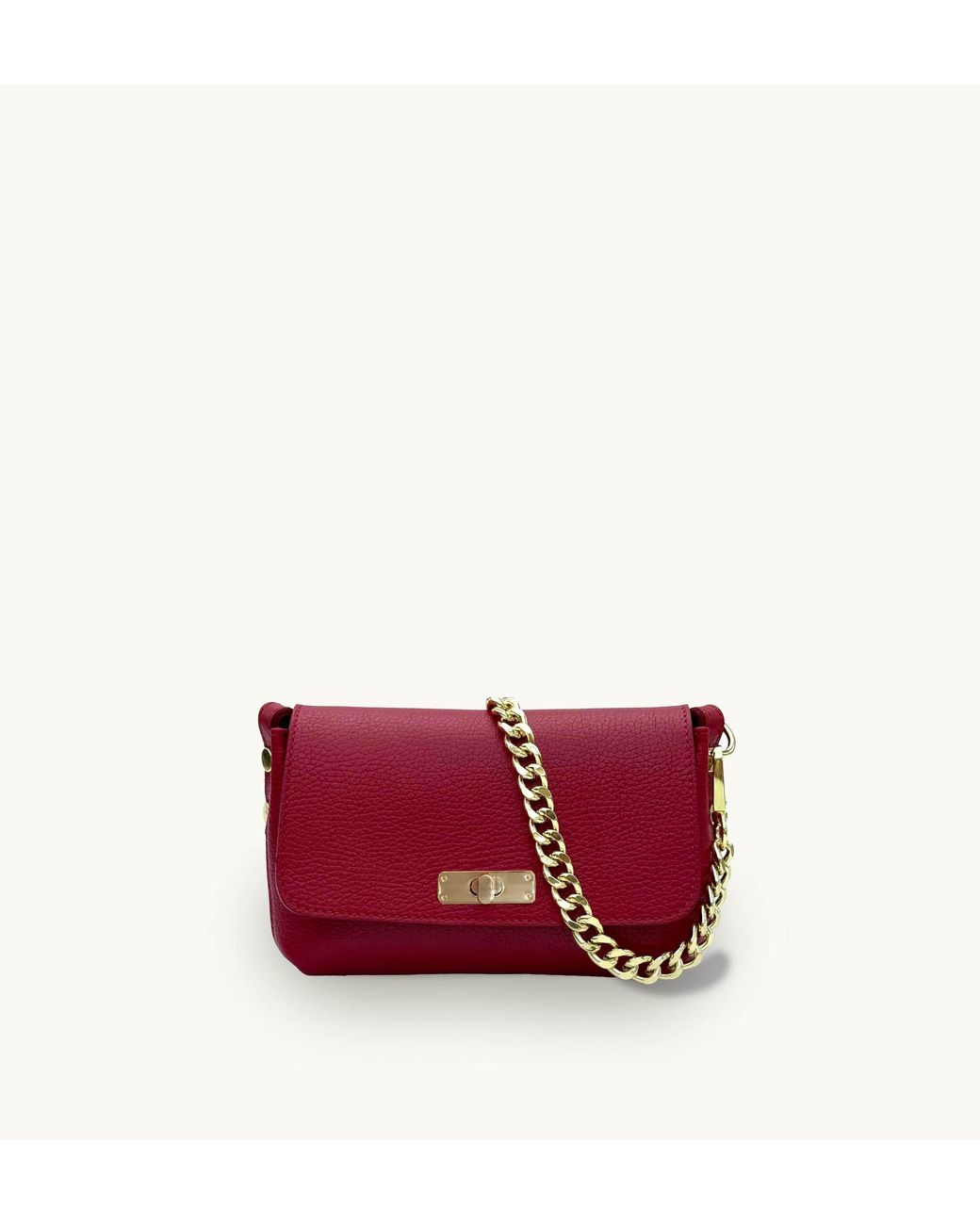 Apatchy London Red The Maisie Mini Leather Bag