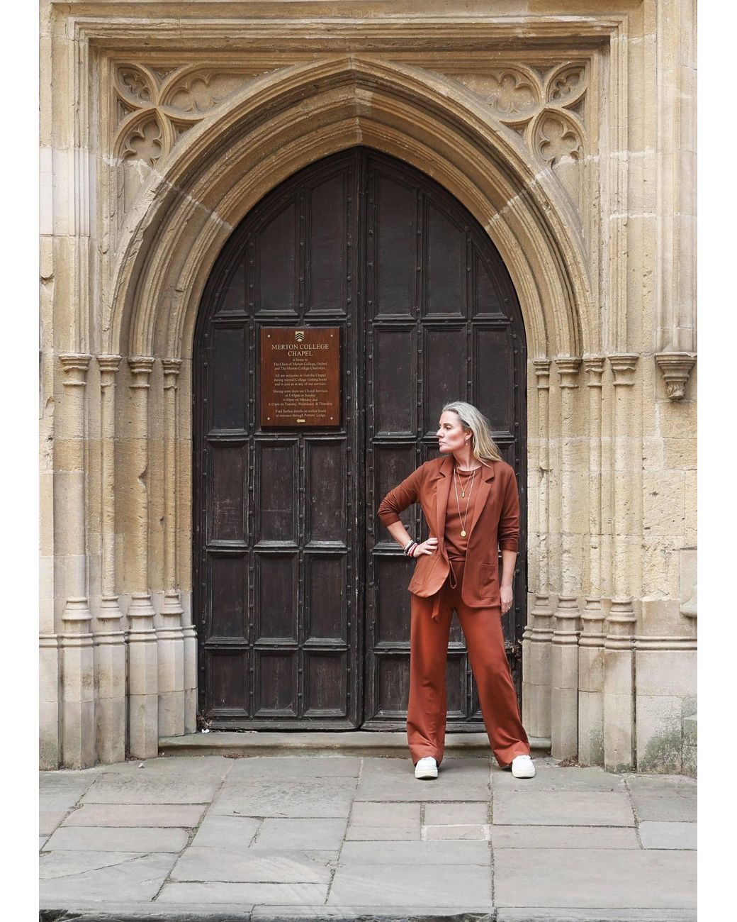 Weartwo London Brown Goddess Wide Leg Trousers, Praline