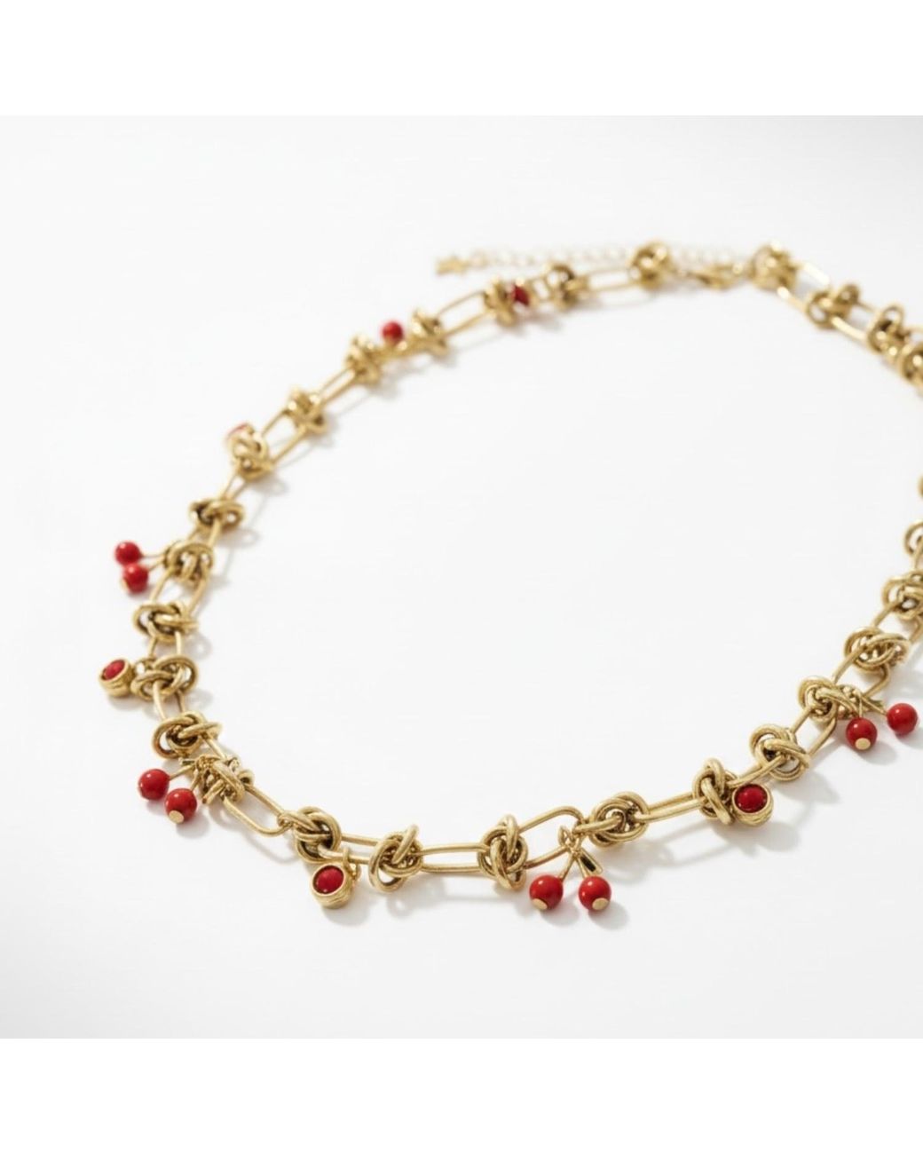 Vicky&Nico Metallic Cherry On The Top Necklace