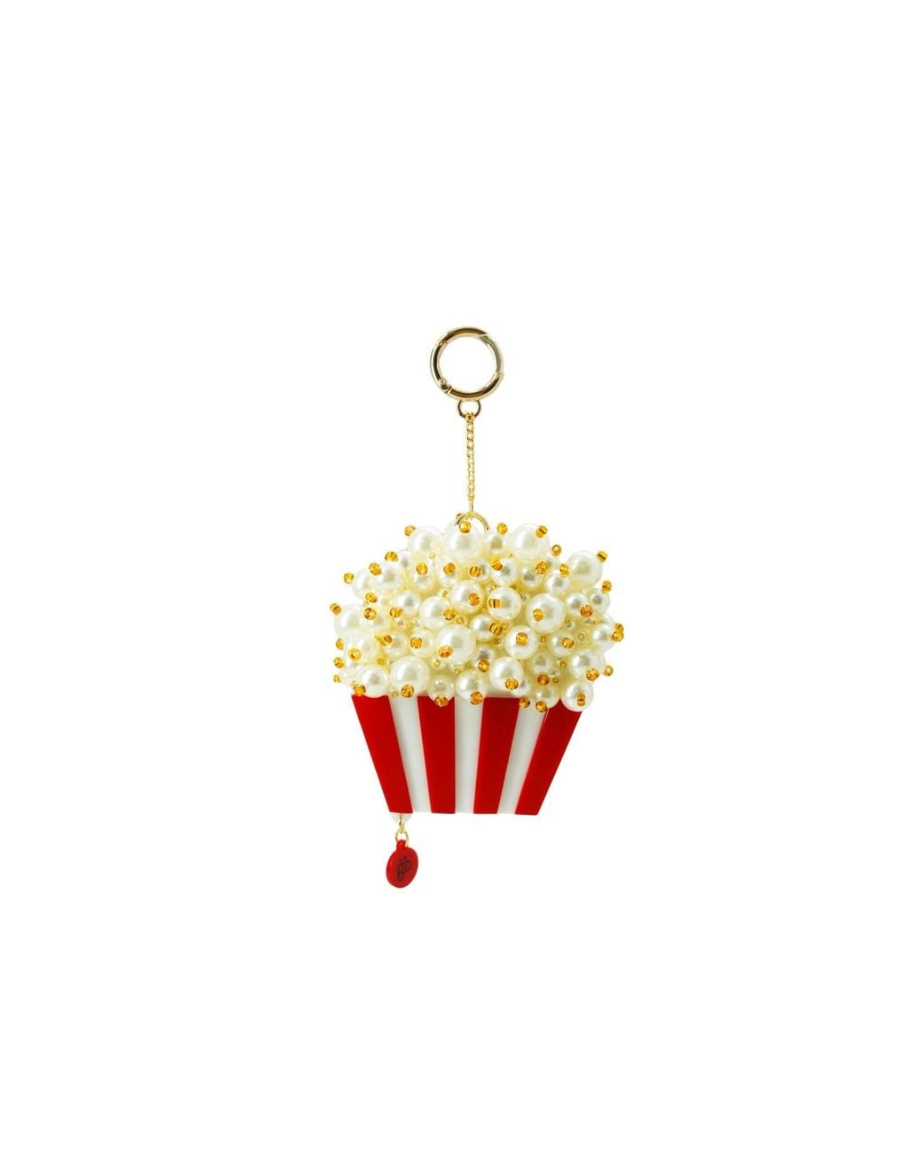 Gissa Bicalho White Acrylic Handmade Keychain Pop Up