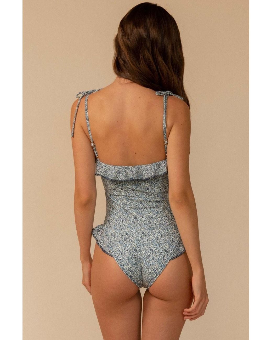 Montce Blue Petite Fleur Jacelyn Ruffle One-Piece