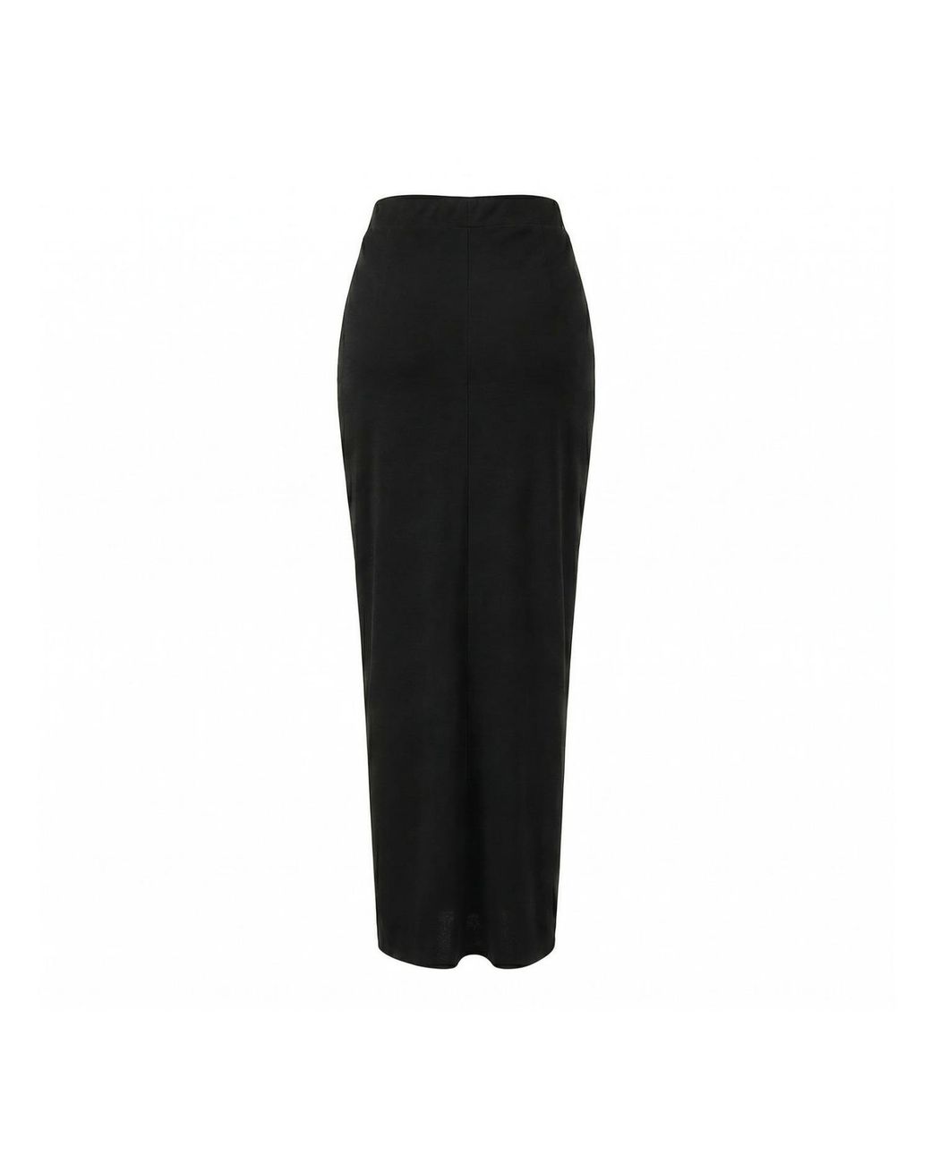International Appeal Black Sari-Draped Maxi Skirt