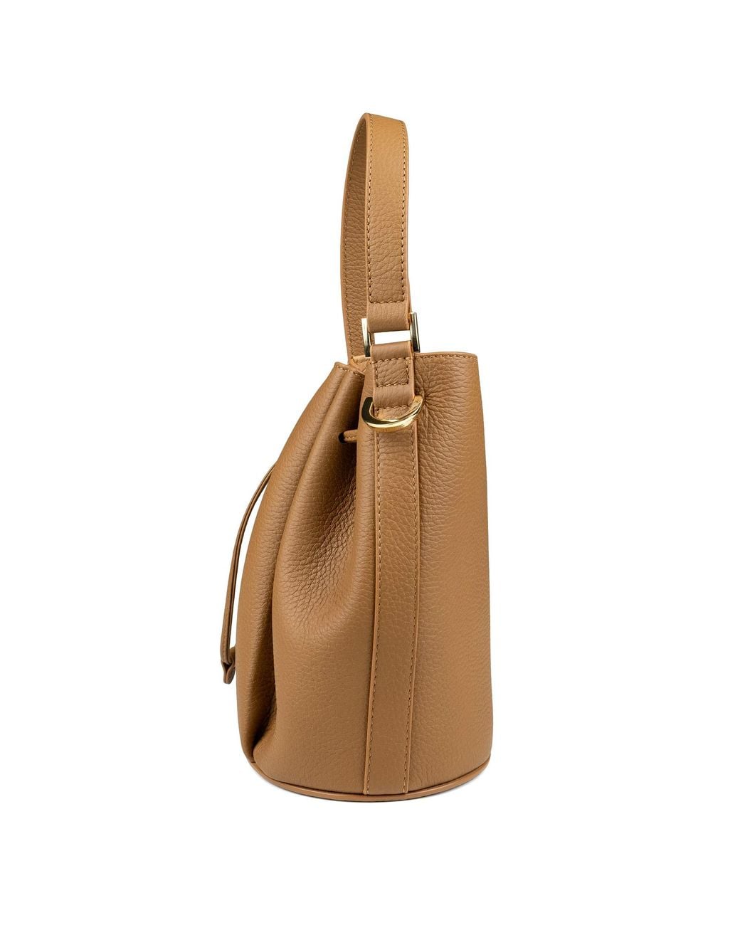 Aarni Brown Bea Bucket Bag, Cognac