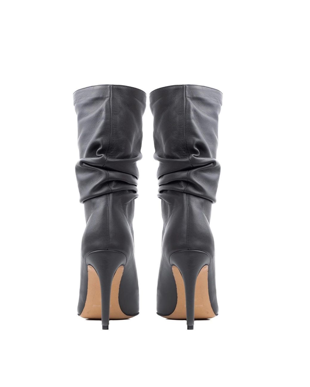 Ginissima Gray Leather Eva Boots