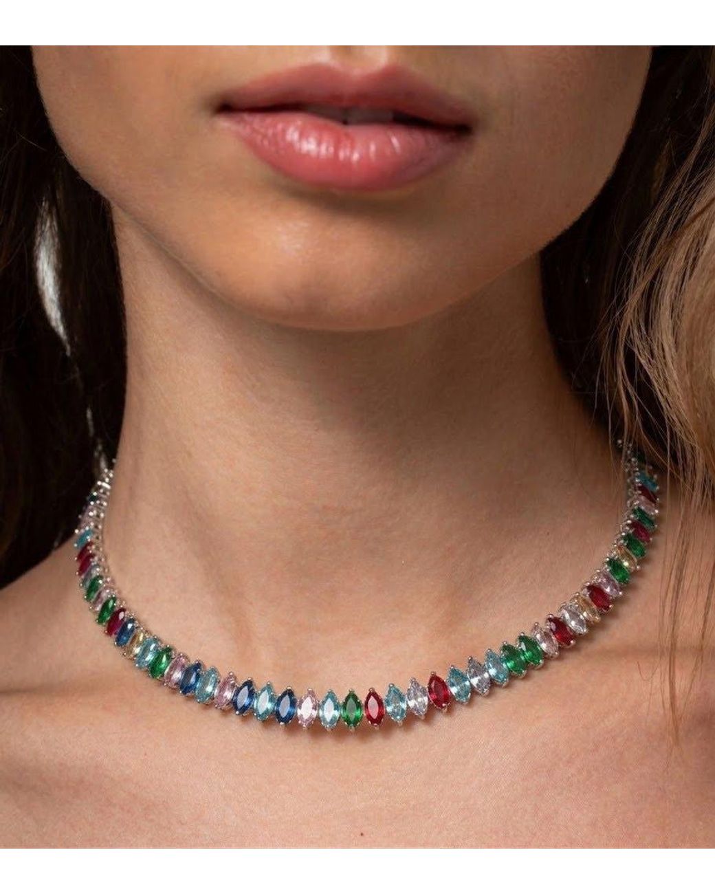 Latelita London Blue Marquise Choker
