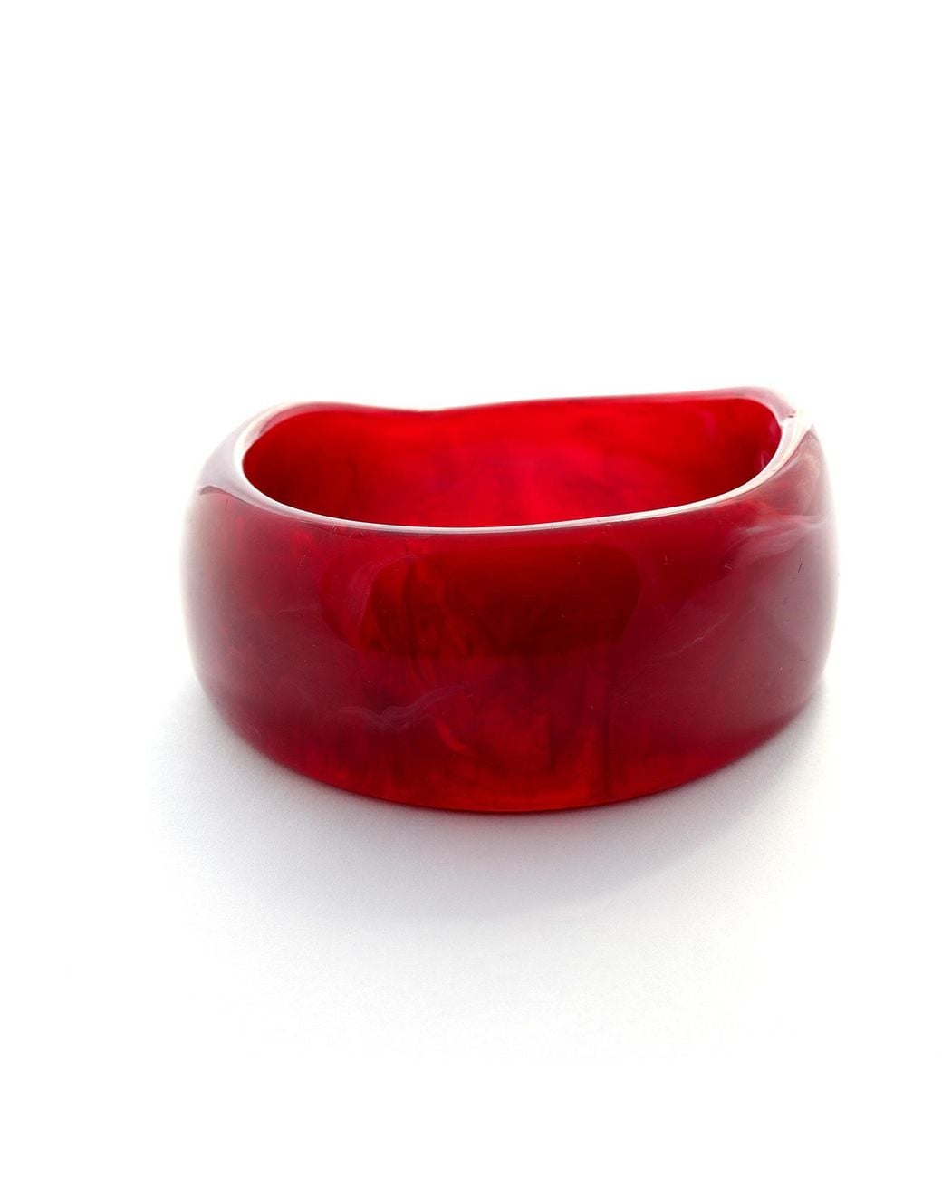 Hye Jane Jewelry Red Forma Raspberry Resin Bangle