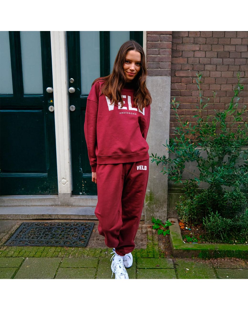 VLD Red Silverlake Varsity Sweatpant