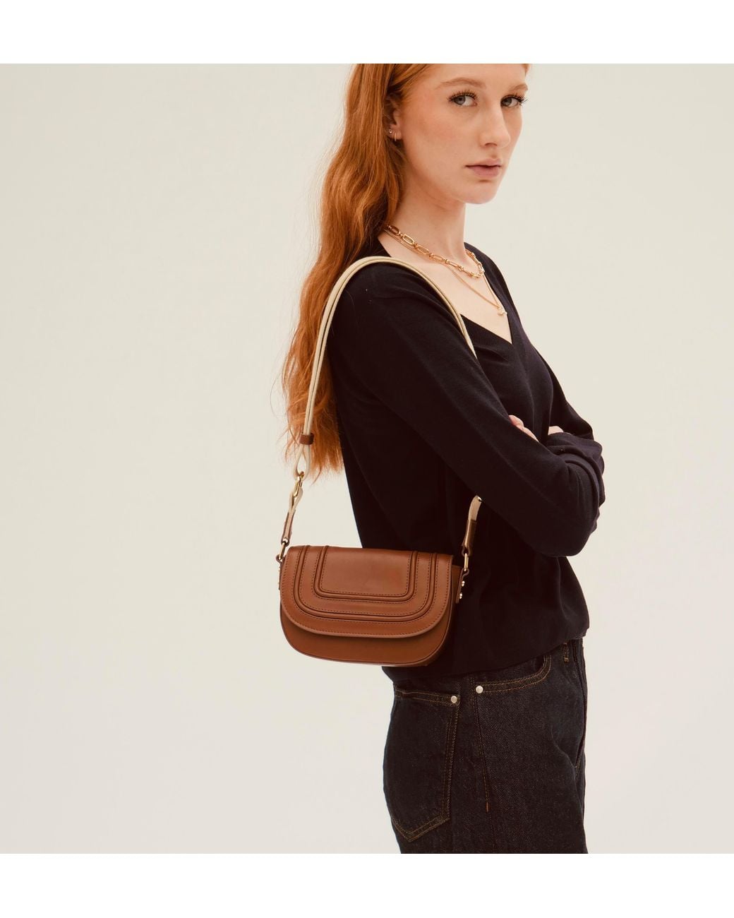 Apatchy London Brown The Mimi Tan Leather Bag
