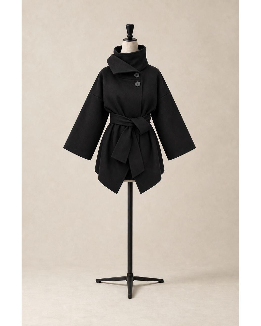 The Ethos Studio Black Nocturne Coat