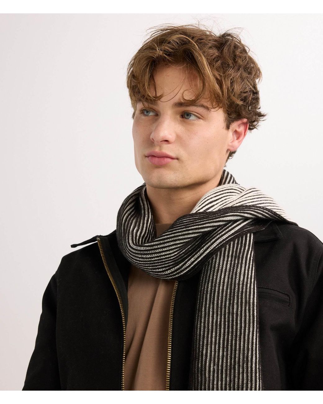 Known Supply Gray 100% Recycled Acrylic Illusion Scarf
