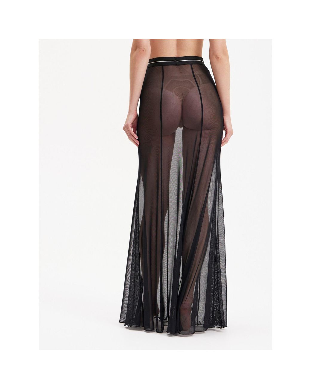 Mymokondo Black Mermaid Mesh Maxi Skirt