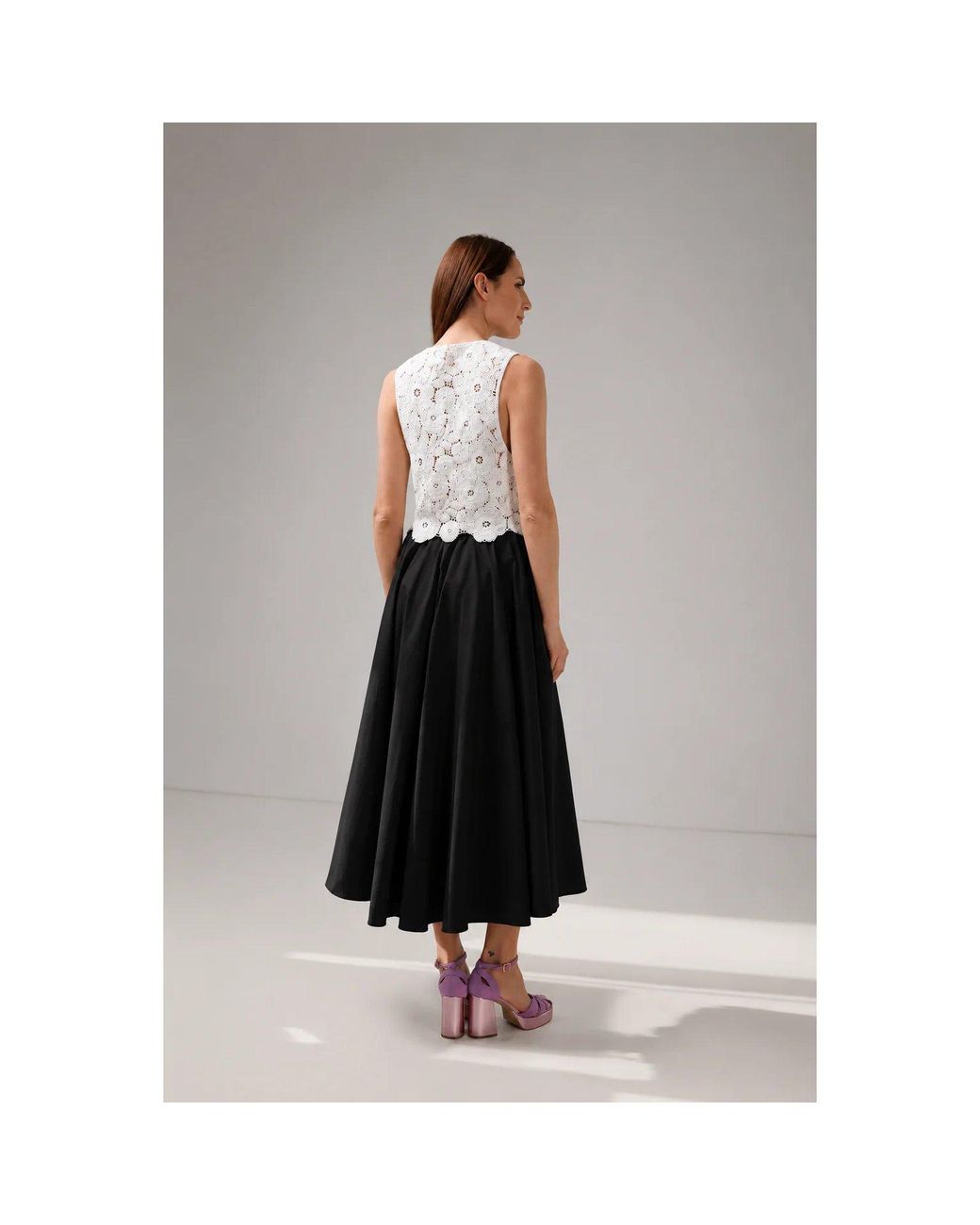 IZABELA MANDOIU Black Midi Skirt
