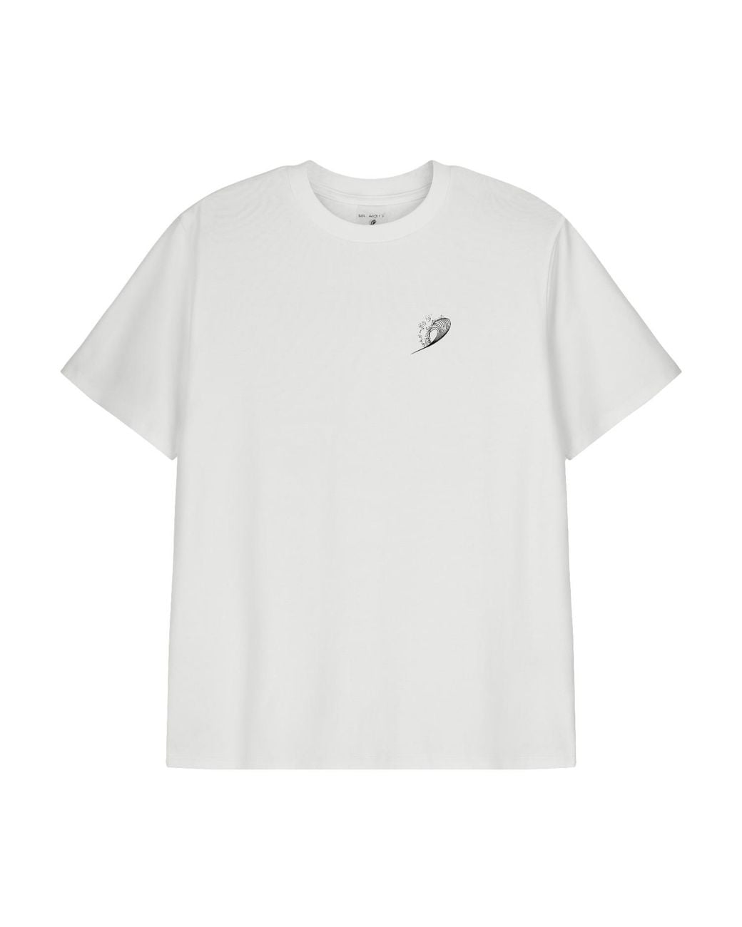 Sea_Washed White Classic Statement Tee