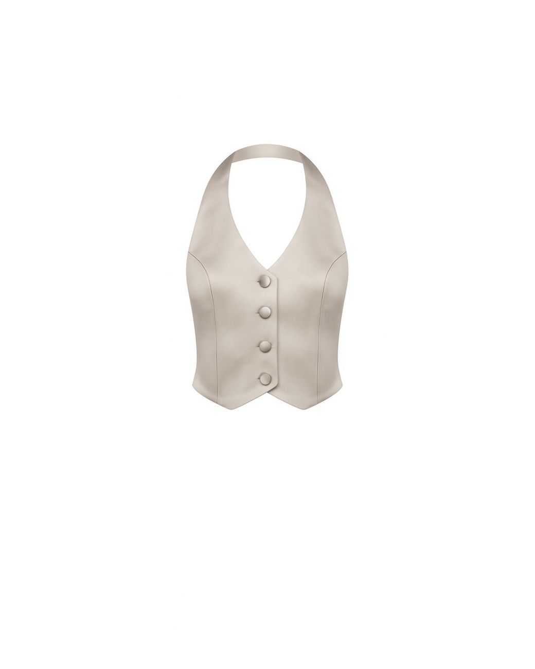 NAZLI CEREN Gray Mirelle Vest
