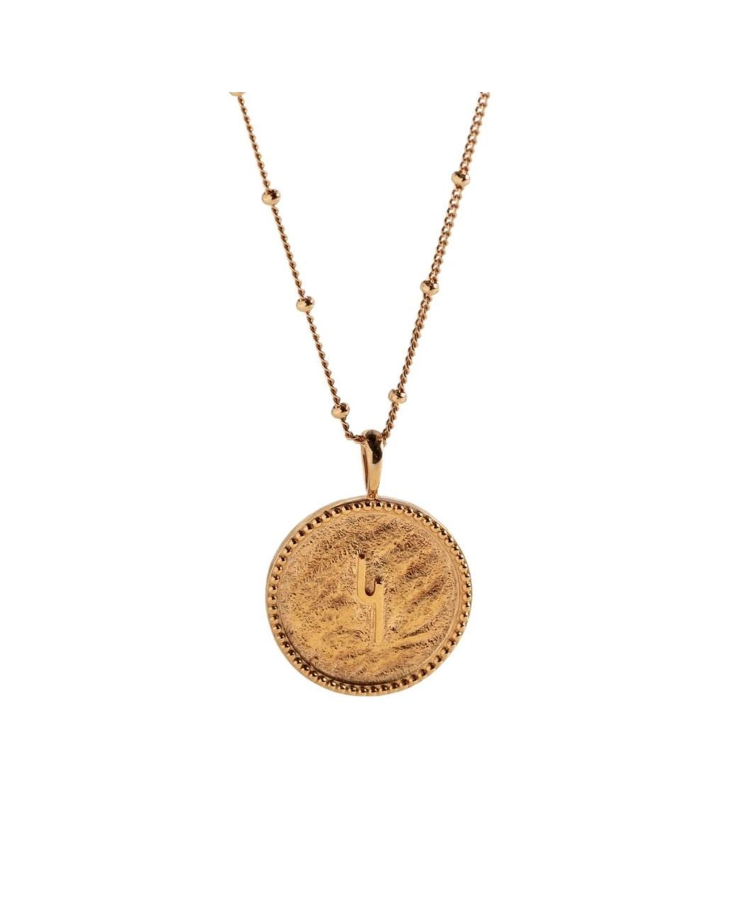 Claire Hill Designs Metallic Hope Coin Shorthand Necklace