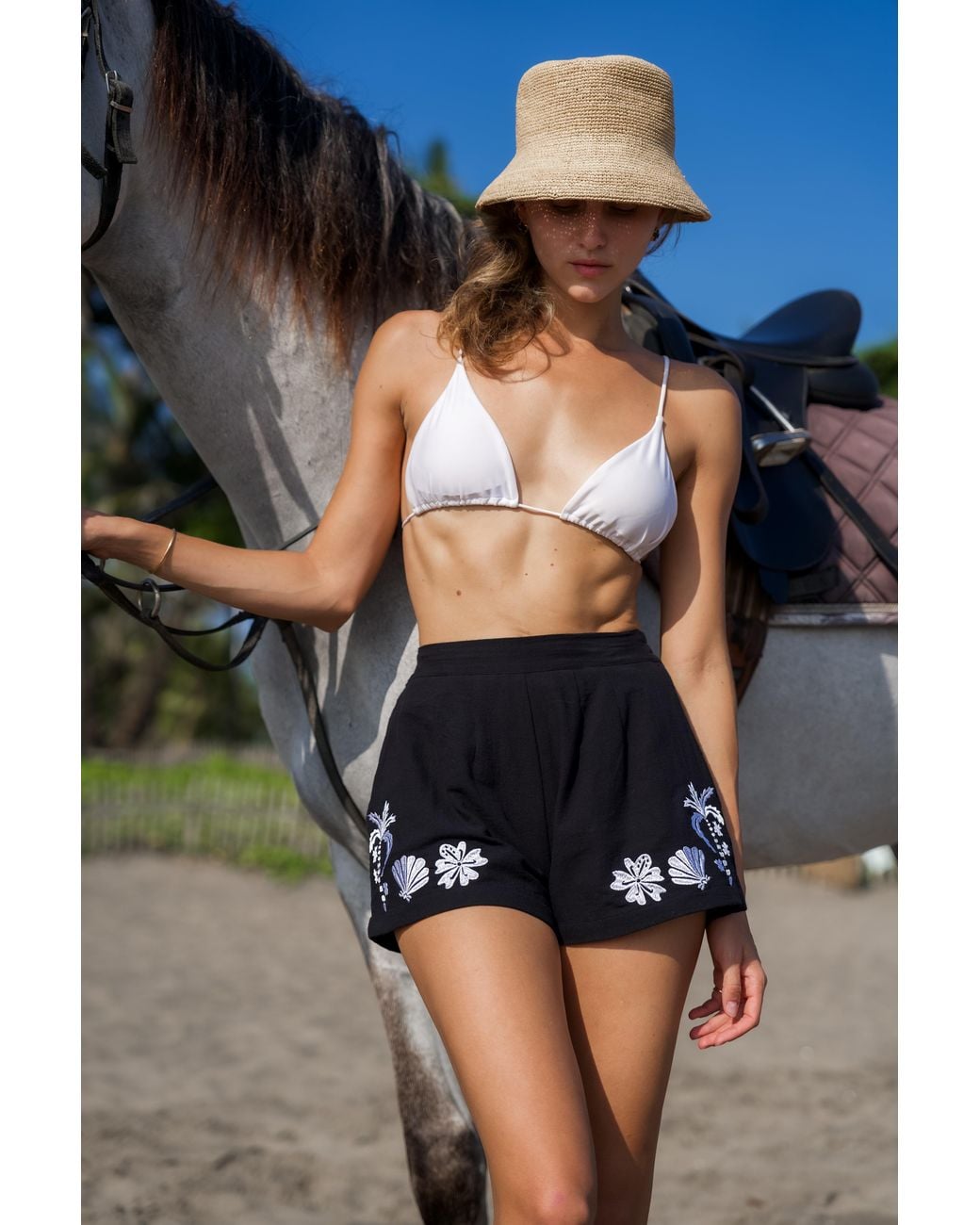 Palm Collective Black Paradiso Shorts