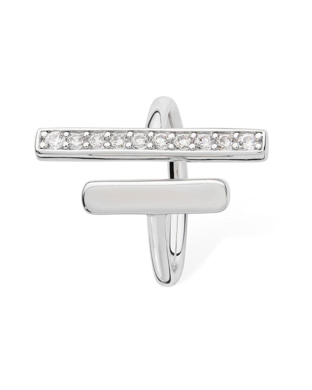 Lucy Quartermaine White Double Key Ring