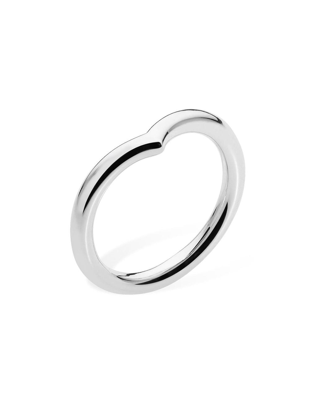 Lucy Quartermaine Metallic Wishbone Midi Drip Ring