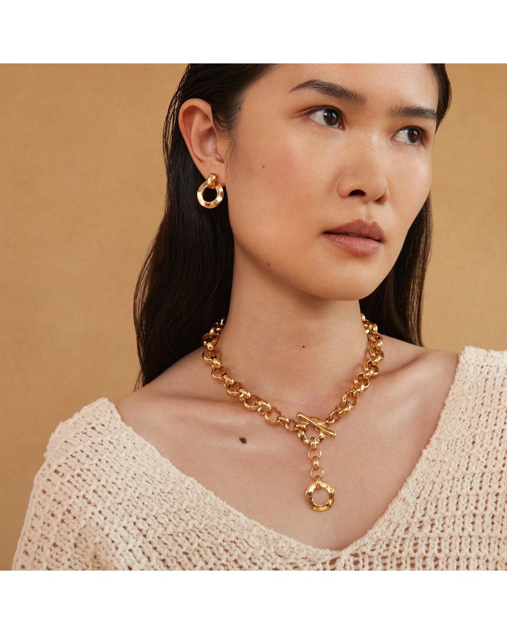 Biko Jewellery Metallic Axel Convertible Collar