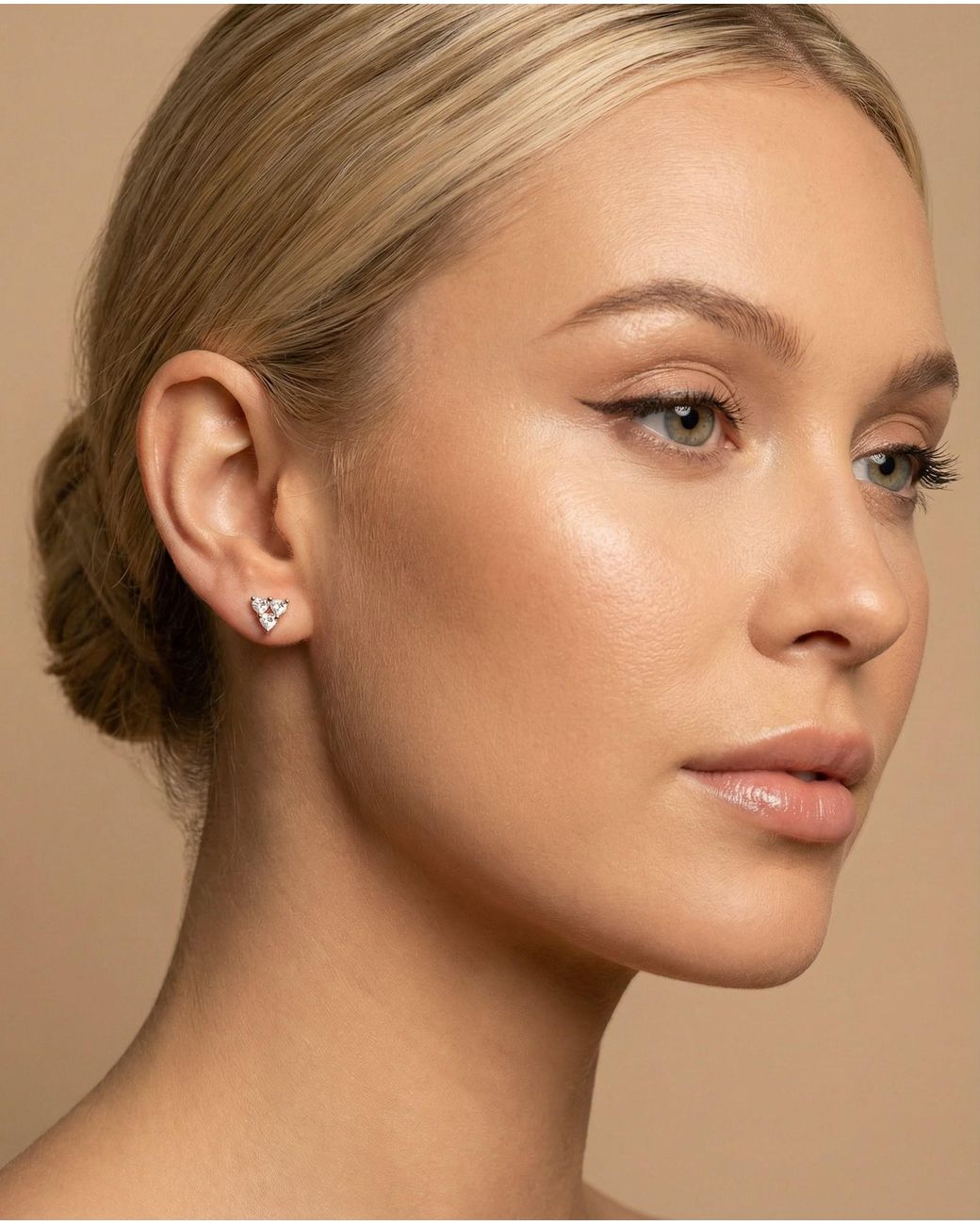 Rejected Hearts Club Pink Story Of Three Hearts Lab Grown Diamond Heart Stud Earrings