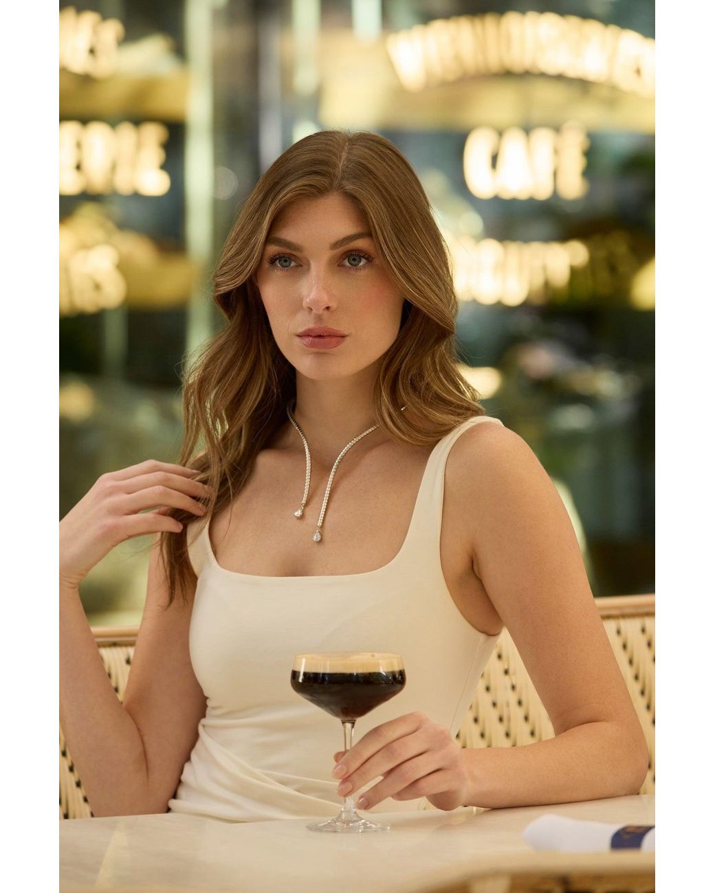 Adriana Pappas Designs Brown Sleek Snake Choker