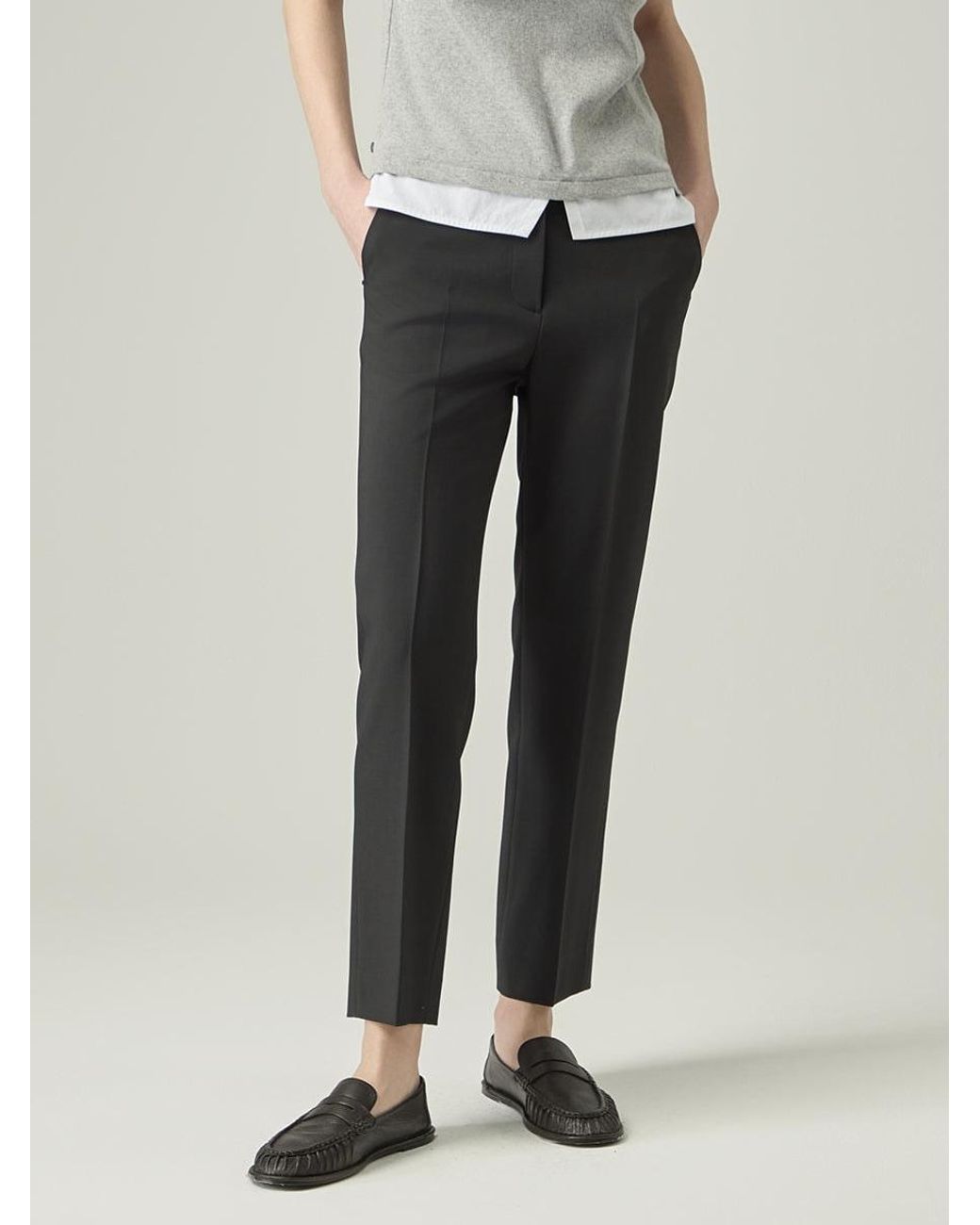 Elune Mode Black Tapered Pants _