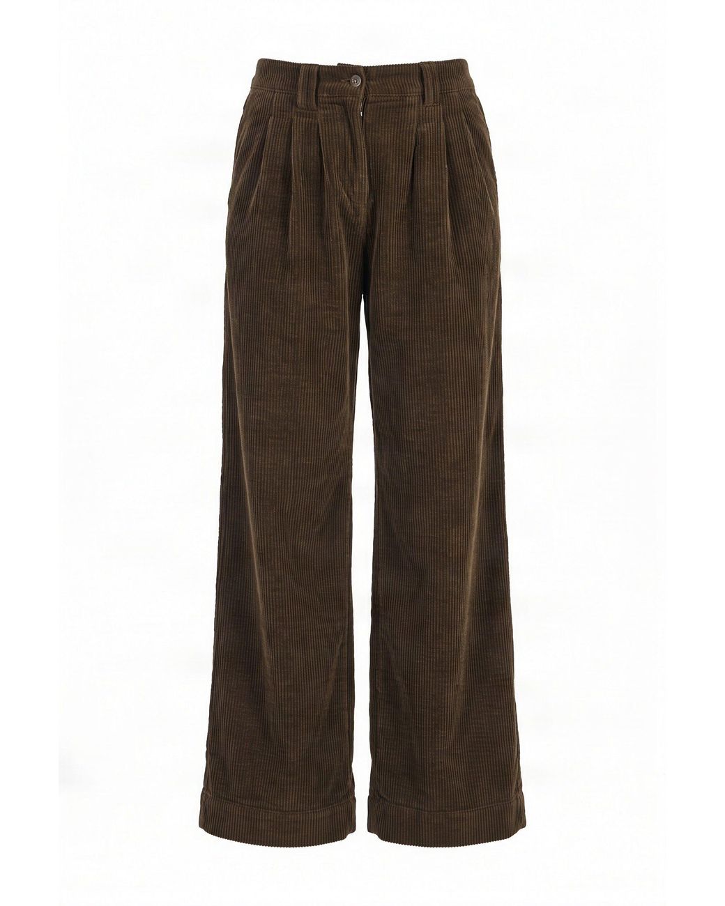Komodo Brown Lola Organic Cotton Corduroy Trousers
