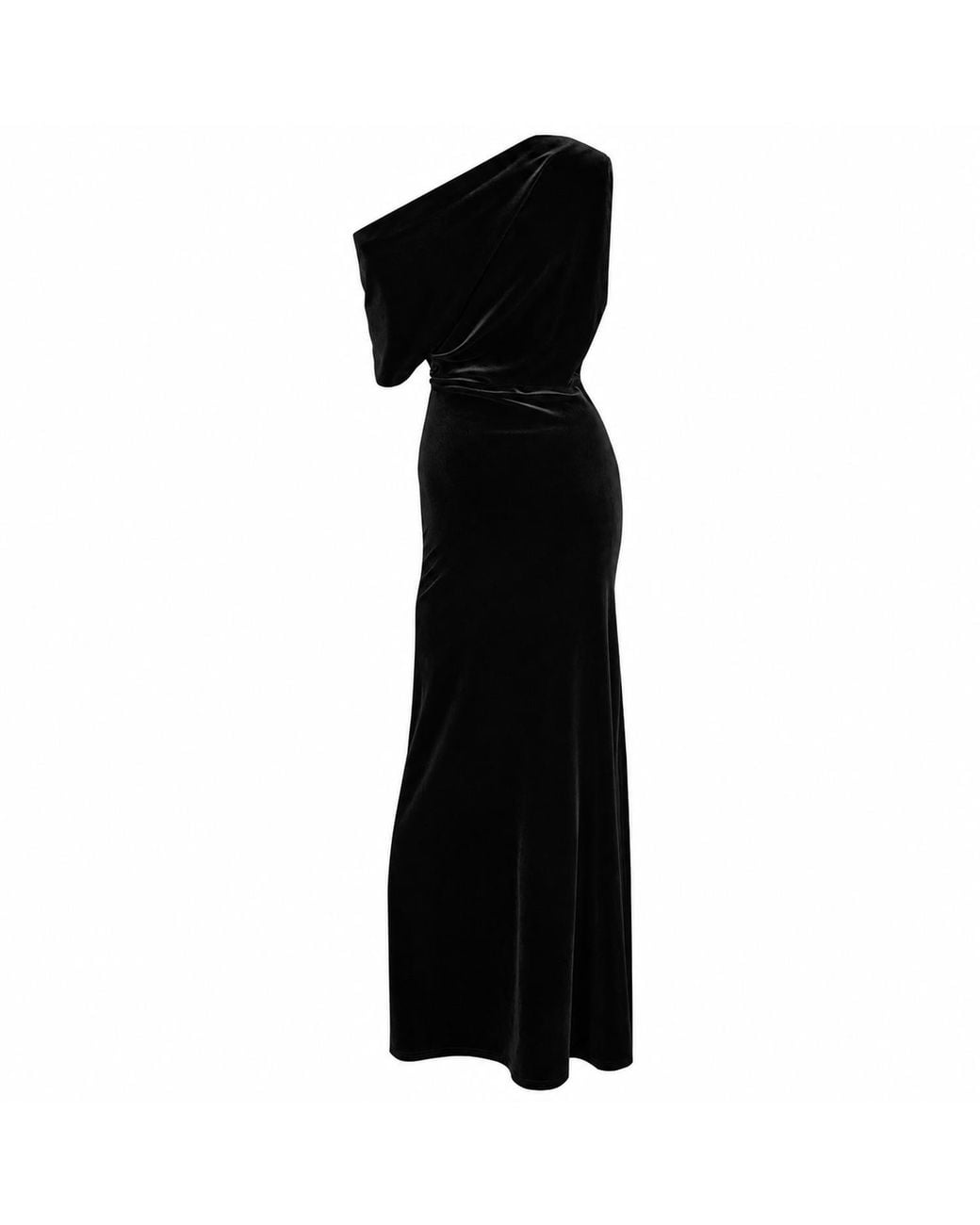 Me & Thee Black Run Amoc Velvet Maxi Dress