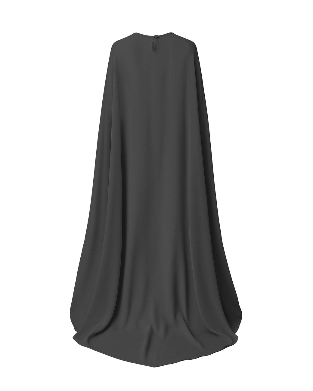 NAZLI CEREN Gray Reya Chiffon Cape