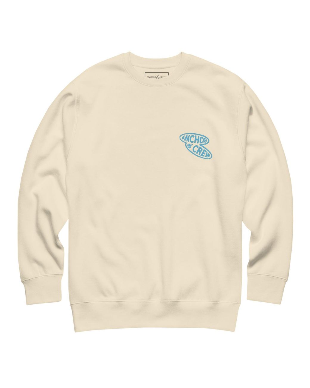 Anchor and Crew Neutrals Natural Surf N Waves Passenger Organic Cotton Sweatshirt