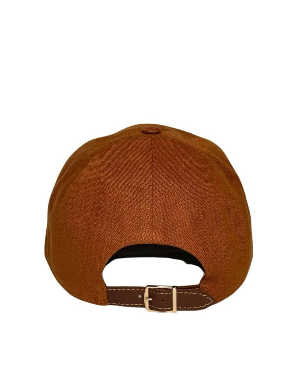 Cachemio Brown Tobacco Minimalist Linen Baseball Cap for men
