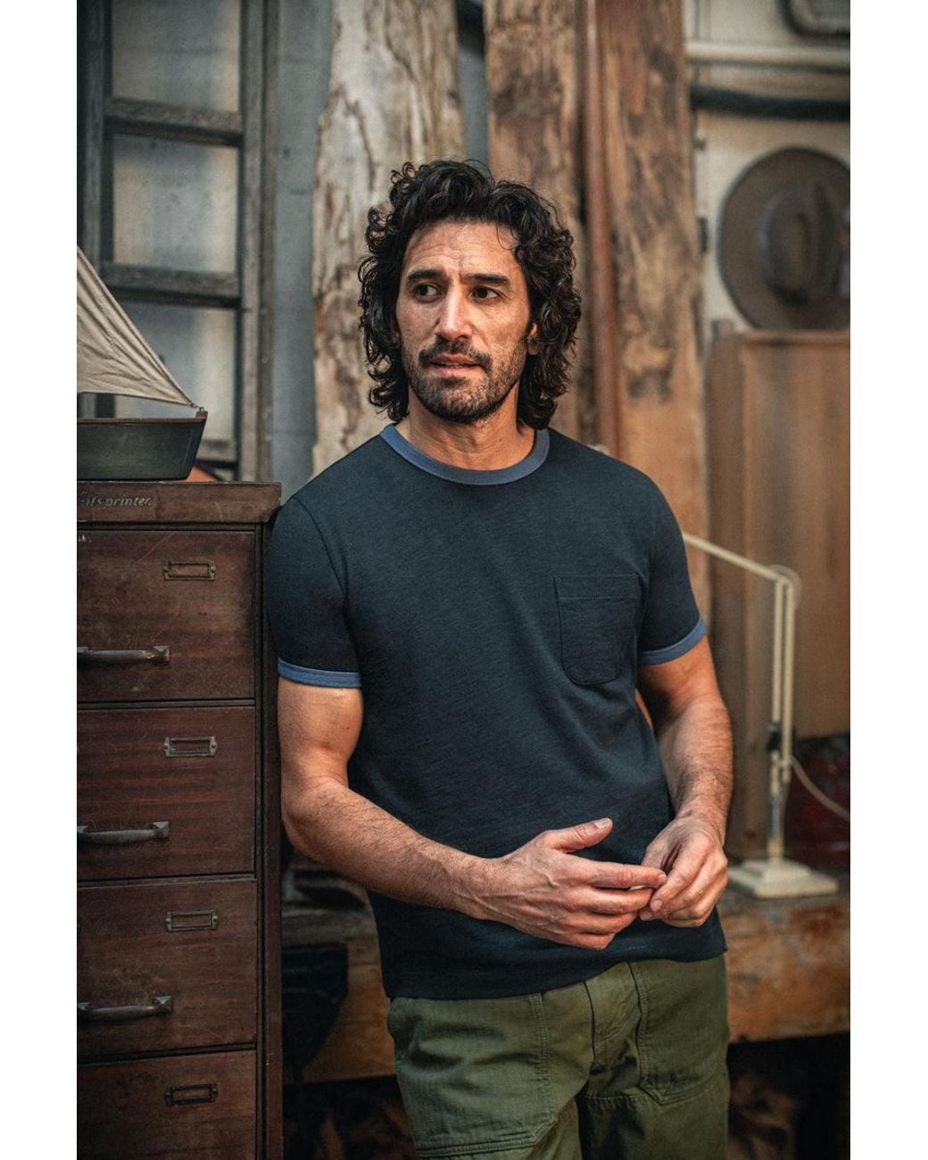 &SONS Trading Co Blue Ringer T-Shirt for men